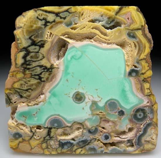 Variscite with Crandallite from Clay Canyon, Fairfield, Utah, USA [db_pics/pics/b865a.jpg]