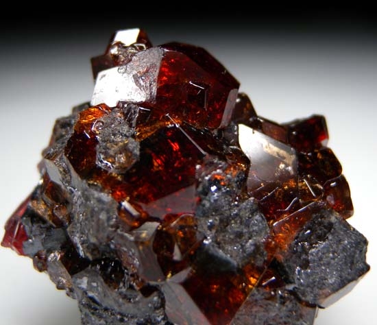 Spessartine with Galena from Broken Hill, New South Wales, Australia [db_pics/pics/b869b.jpg]