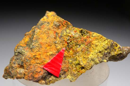 Masuyite with Becquerelite, Parsonite, Torbernite from Shinkolobwe Mine, Katanga, Congo (DRC) [db_pics/pics/c452c.jpg]