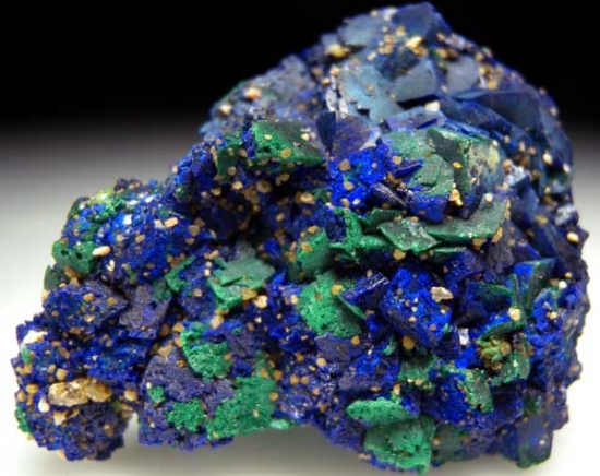 Azurite from Blue Mine, Chessy, Rhone-Alpes, France [db_pics/pics/e679a.jpg]