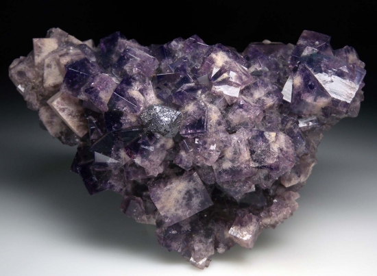 Galena on Fluorite from North Pennies Ore Field, Durham, England [db_pics/pics/mk543a.jpg]