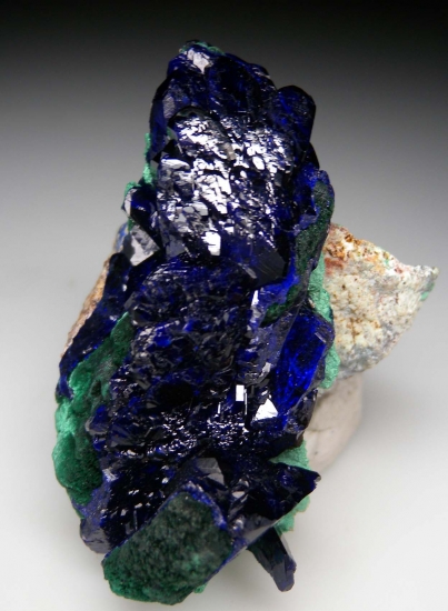 Azurite with Malachite from Milpillas Mine, Cuitaca, Sonora, Mexico [db_pics/pics/mk569a.jpg]