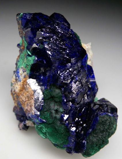 Azurite with Malachite from Milpillas Mine, Cuitaca, Sonora, Mexico [db_pics/pics/mk569b.jpg]