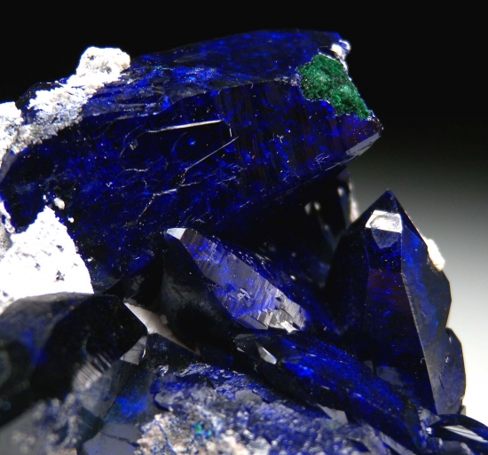 Azurite with Malachite from Milpillas Mine, Cuitaca, Sonora, Mexico [db_pics/pics/mk570c.jpg]
