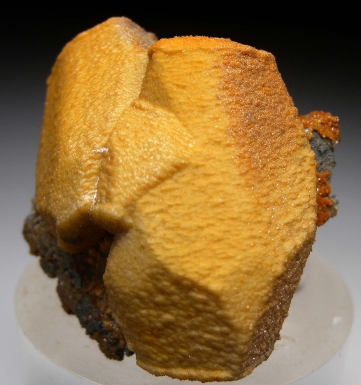 Siderite and Sphalerite after Calcite from Aggenys Mine, Northern Cape, South Africa [db_pics/pics/mk612d.jpg]