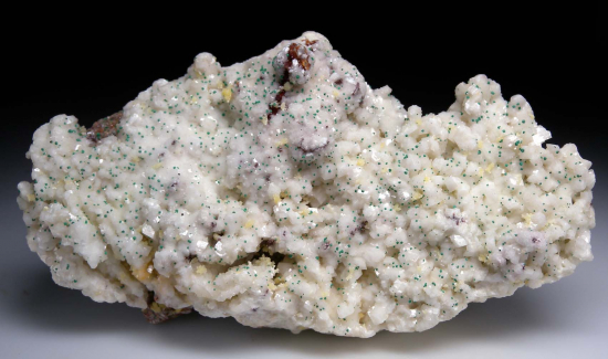 Mimetite, Malachite on Dolomite from Tsumeb, Namibia [db_pics/pics/p279a.jpg]