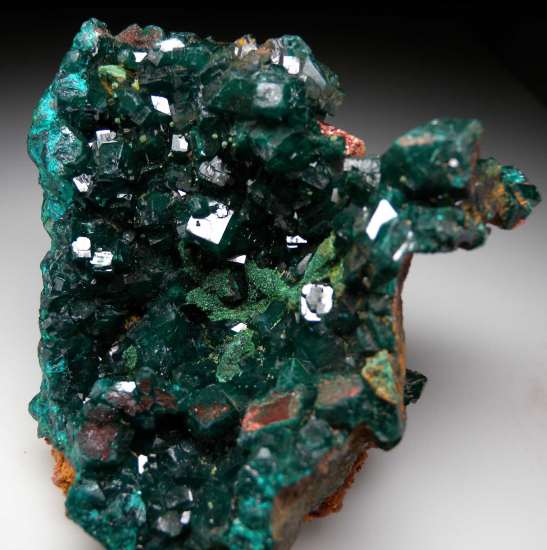 Dioptase with Malachite from Kapata Mine, Kolwezi, Lualaba, DR Congo [db_pics/pics/p283a.jpg]