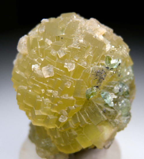 Tsavorite, Calcite on Prehnite from Merelani Hills, Arusha, Tanzania [db_pics/pics/p310c.jpg]
