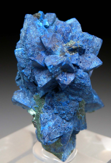 Shattuckite after Dioptase after Calcite from Tantara Mine, Katanga, DR Congo [db_pics/pics/p341d.jpg]