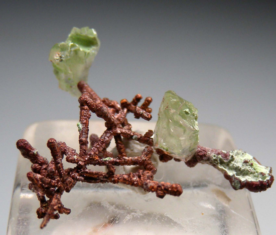 Calcite on Copper from Bisbee, Cochise Co., Arizona, USA [db_pics/pics/p348a.jpg]