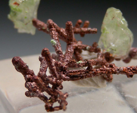 Calcite on Copper from Bisbee, Cochise Co., Arizona, USA [db_pics/pics/p348b.jpg]