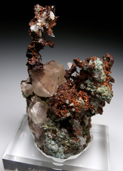 Copper with Calcite from Lake Superior District, Houghton Co., Michigan, USA [db_pics/pics/p381b.jpg]