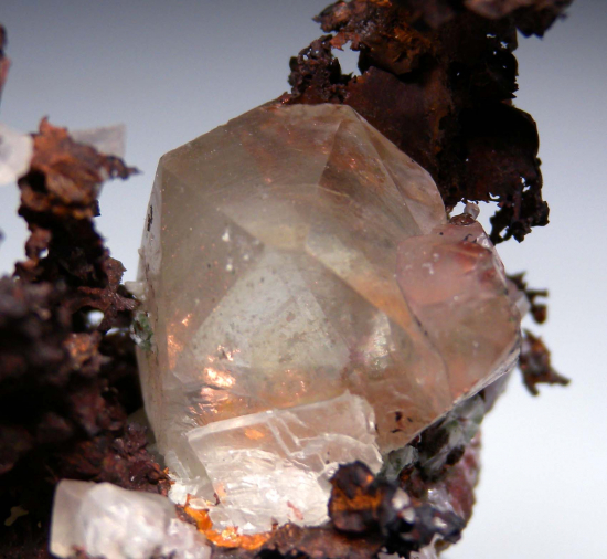 Copper with Calcite from Lake Superior District, Houghton Co., Michigan, USA [db_pics/pics/p381c.jpg]