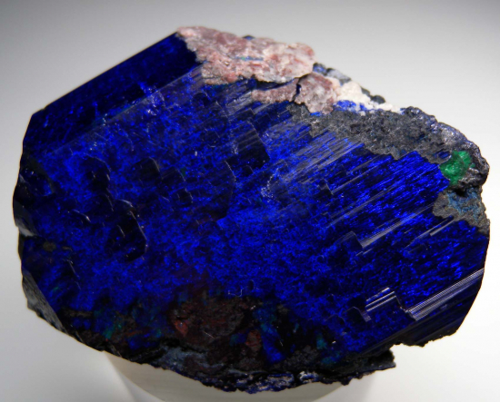 Azurite with Chalcocite from Milpillas Mine, Cuitaca, Sonora, Mexico [db_pics/pics/p411a.jpg]