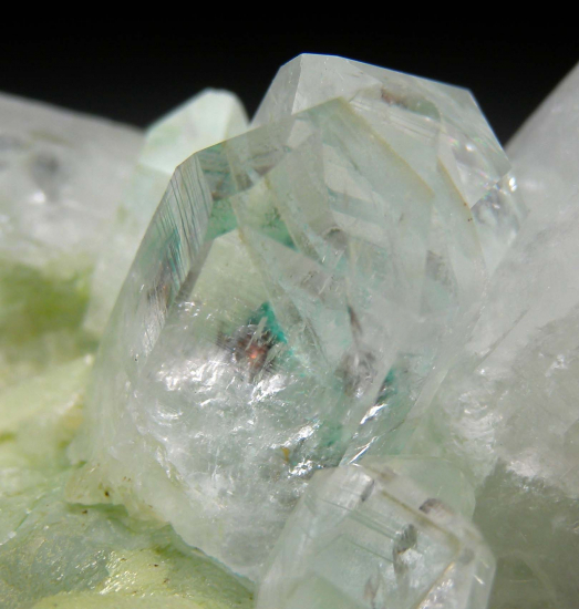 Quartz, Prehnite, Chrysocolla, Copper(?) from Meigu, Sichuan, China [db_pics/pics/p488c.jpg]