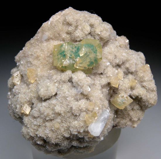 Cavansite in Calcite with Stilbite from Wagholi Quarry, Pune Dist., Maharashtra State, India [db_pics/pics/p494a.jpg]