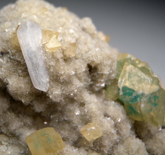 Cavansite in Calcite with Stilbite from Wagholi Quarry, Pune Dist., Maharashtra State, India [db_pics/pics/p494b.jpg]