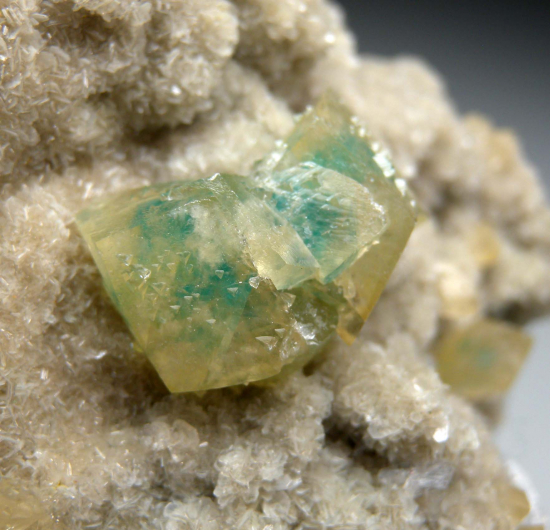 Cavansite in Calcite with Stilbite from Wagholi Quarry, Pune Dist., Maharashtra State, India [db_pics/pics/p494d.jpg]