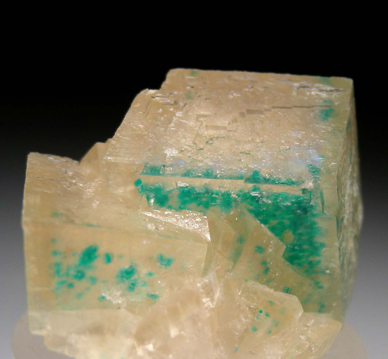 Dioptase in Calcite from Tsumeb, Namibia [db_pics/pics/p517b.jpg]