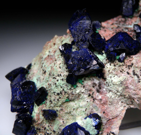 Azurite with Malachite from Milpillas Mine, Cuitaca, Sonora, Mexico [db_pics/pics/p564b.jpg]