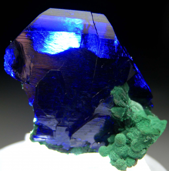 Azurite (transparent!) from Milpillas Mine, Cuitaca, Sonora, Mexico [db_pics/pics/r312d.jpg]