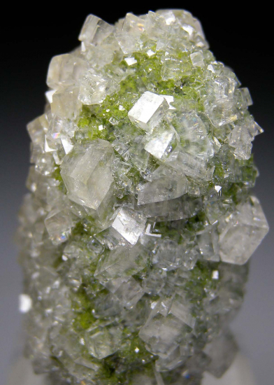 Duftite with Calcite 'Saguaro Cactus' from Tsumeb, Namibia [db_pics/pics/r423c.jpg]