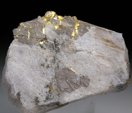 Gold with Arsenopyrite from Homestake Mine, Lead, Lawrence Co., South Dakota, USA [db_pics/pics/r436b.jpg]