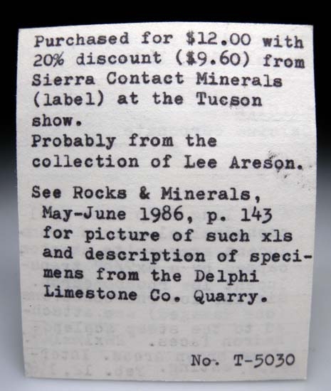 Calcite from Delphi Quarry, Carroll Co., Indiana, USA [db_pics/pics/t407e.jpg]