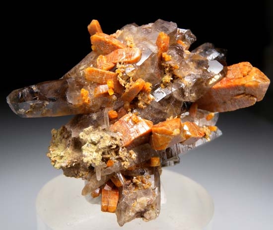 Zircon on Quartz from Mt. Malosa, Malawi [db_pics/pics/t534a.jpg]