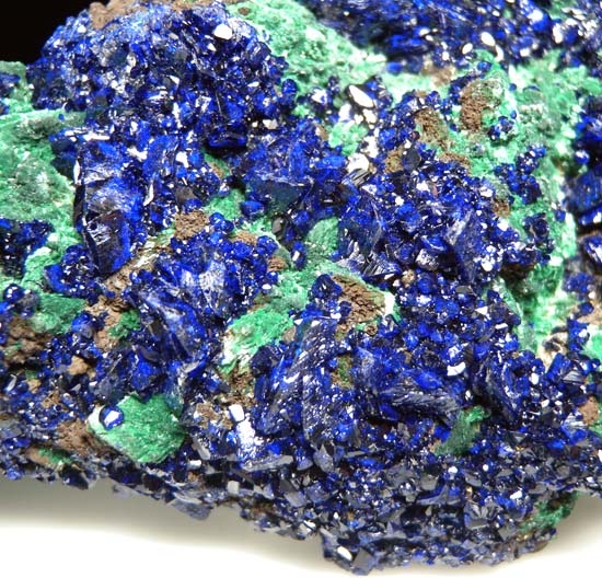 Azurite on Malachite from Bisbee, Arizona, USA [db_pics/pics/t709b.jpg]