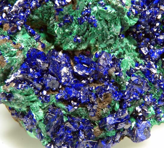 Azurite on Malachite from Bisbee, Arizona, USA [db_pics/pics/t709c.jpg]