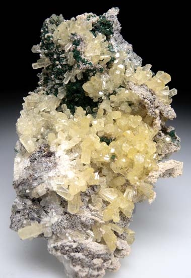 Tarnowitzite with Malachite from Tsumeb, Namibia [db_pics/pics/t871a.jpg]
