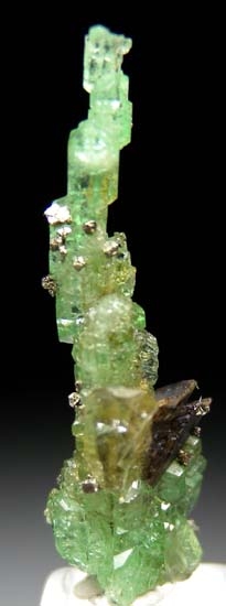 Tsavorite with Sphene, Diopside, Pyrite from Merelani Hills, Arusha, Tanzania [db_pics/pics/t938c.jpg]