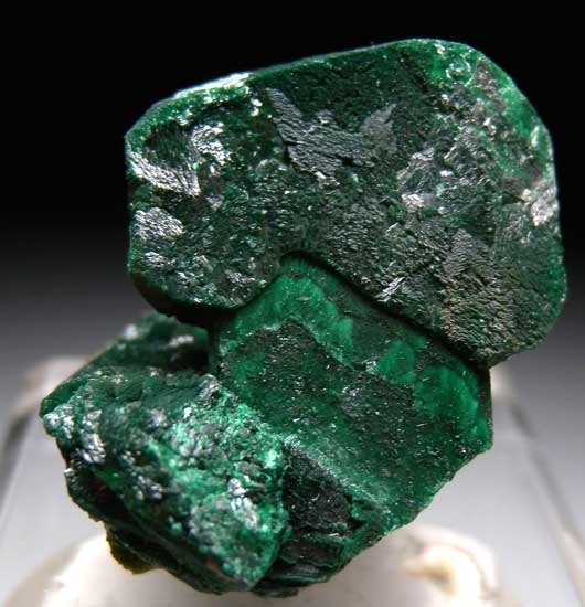 Malachite after Azurite scepter from Tsumeb, Namibia [db_pics/pics/ts213a.jpg]