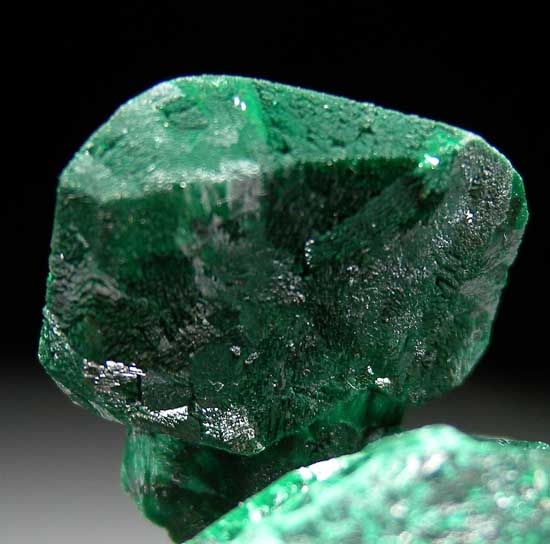 Malachite after Azurite scepter from Tsumeb, Namibia [db_pics/pics/ts213b.jpg]