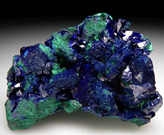 Azurite with Malachite from Milpillas Mine, Cuitaca, Sonora, Mexico [db_pics/pics/tu156b.jpg]