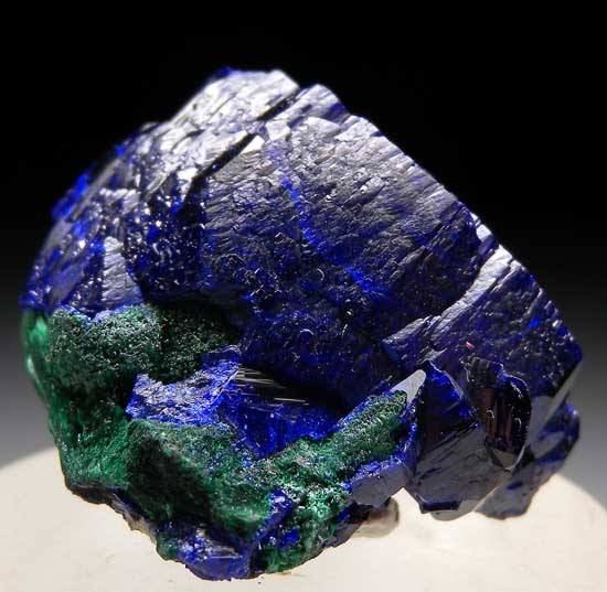 Azurite with Malachite from Milpillas Mine, Cuitaca, Sonora, Mexico [db_pics/pics/tu158a.jpg]