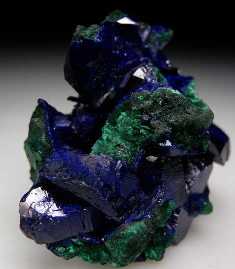 Azurite with Malachite from Milpillas Mine, Cuitaca, Sonora, Mexico [db_pics/pics/tu186b.jpg]