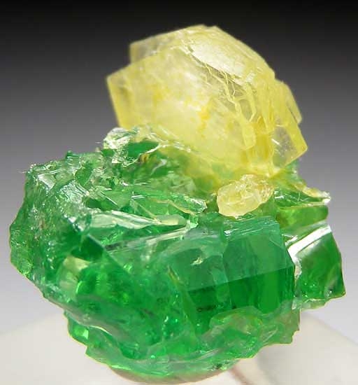 Prehnite 0n Tsavorite from Merelani Hills, Lelatema Mountains, Arusha Region, Tanzania [db_pics/pics/tu98c.jpg]